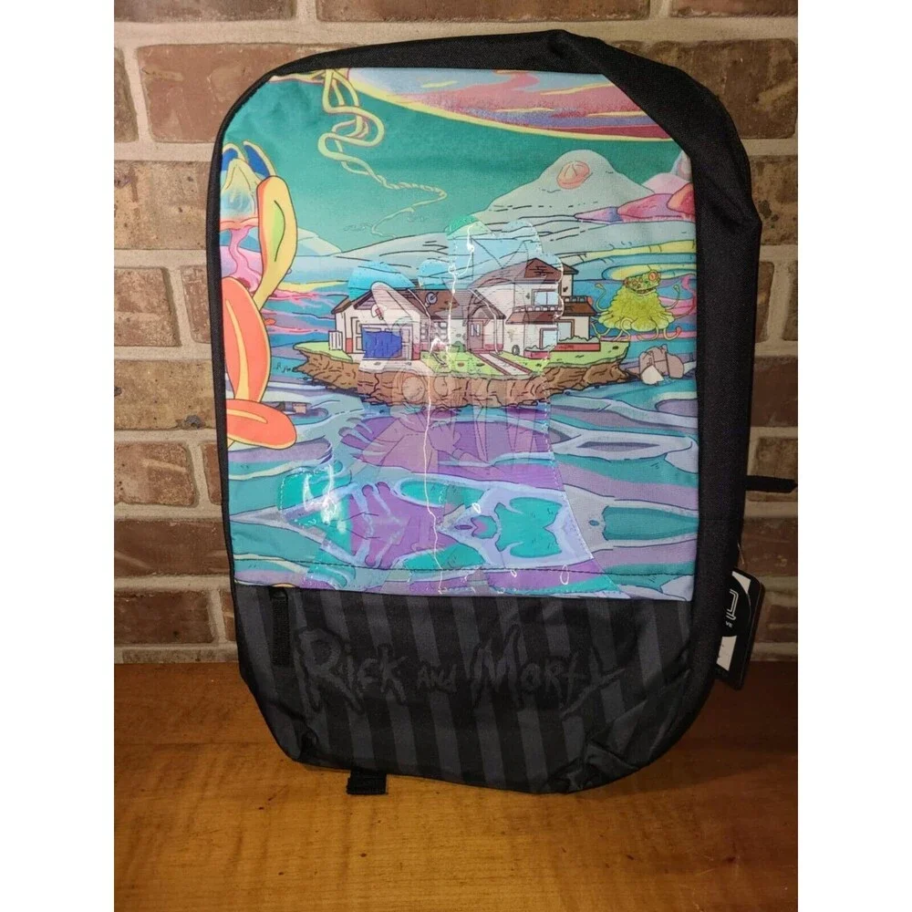 RICK AND MORTY DELUXE LENTICULAR BACKPACK BRAND NEW WITH TAGS Disappearing!
